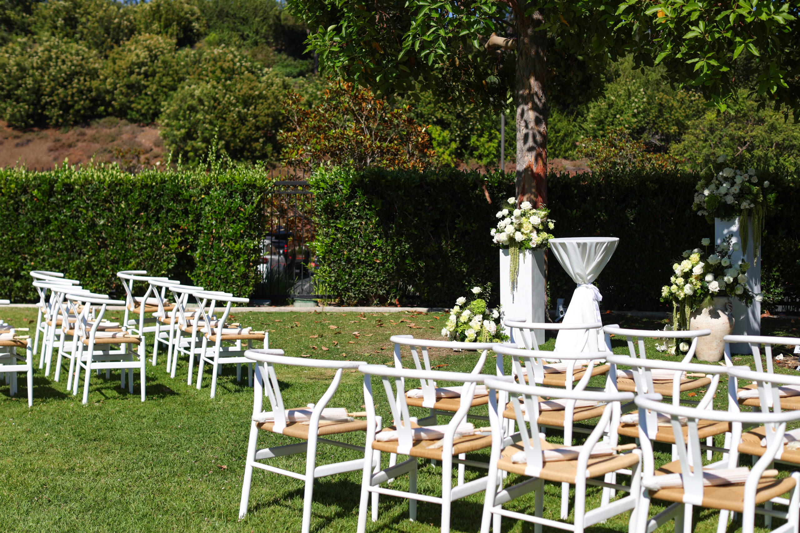 Assorted crossback, Chiavari and wishbone chairs for San Diego events