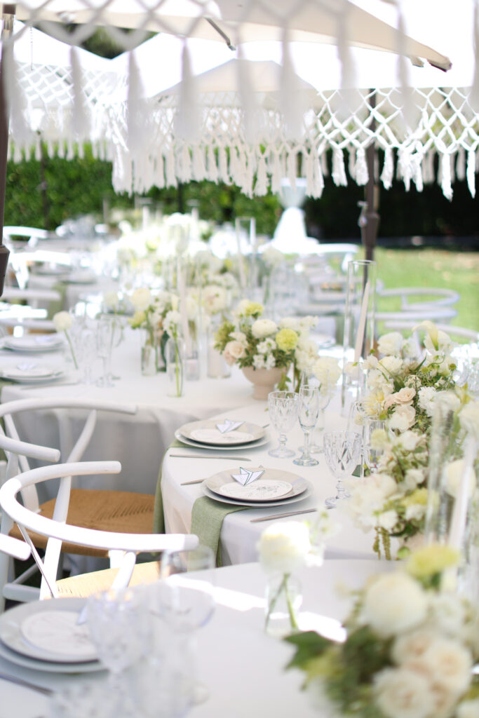 Wedding packages in san diego with farm ables and wishbone chairs