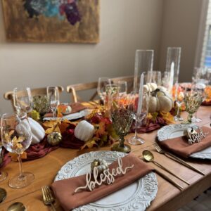 Thanksgiving Table Setup