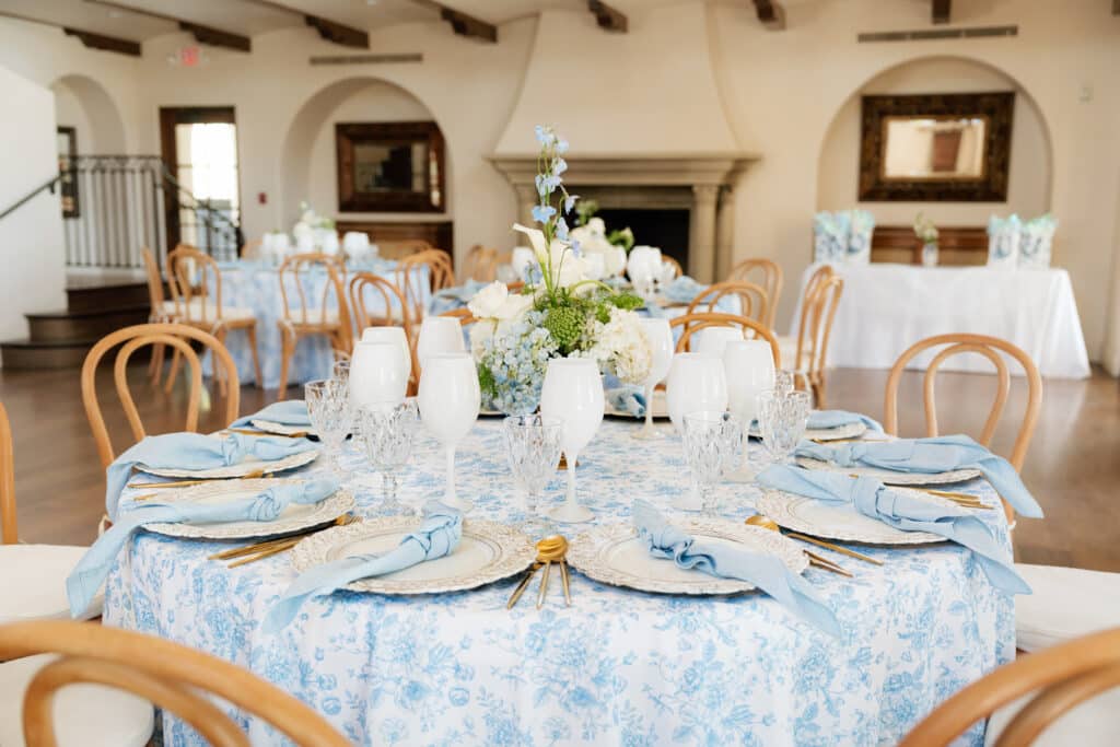 Bentwood chairs in wedding setup