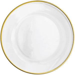 Clear glass charger plate san diego