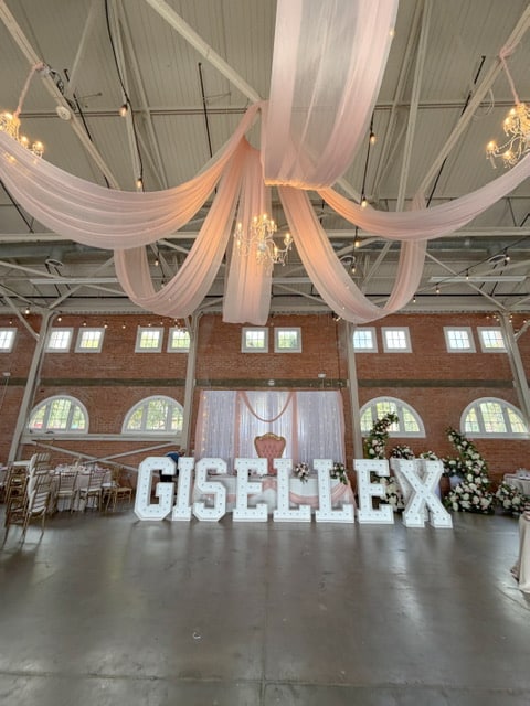 Quinceañera rental setup by Fiesta Events