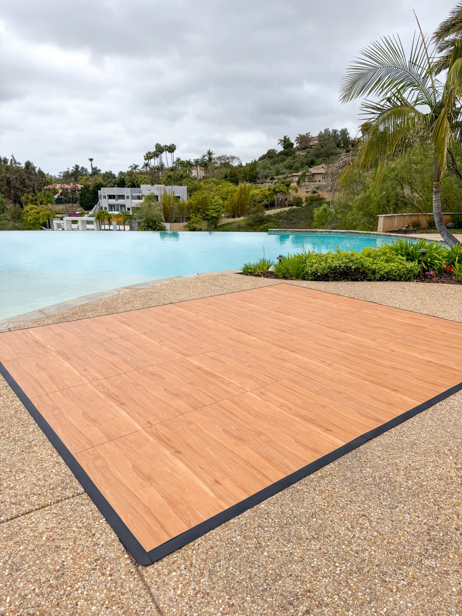 Maple dance floor rental in San Diego