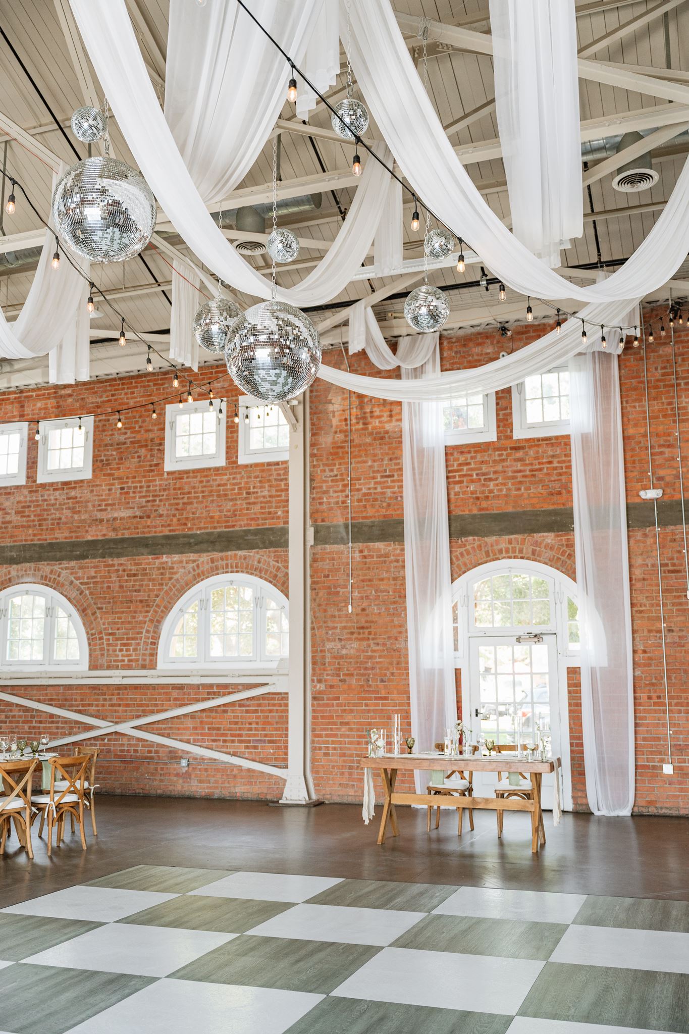 Ceiling draping at BRICK San Diego by Fiesta Events